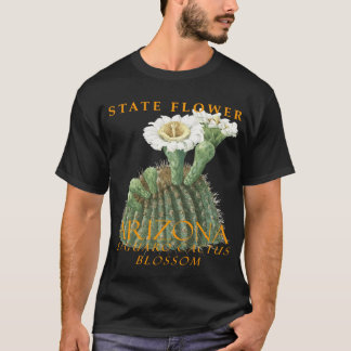 Arizona Territory Flower Saguaro Cactus Blossom T-Shirt