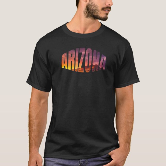 Arizona The Grand Canyon State Beautiful Sunset T-Shirt (Front)