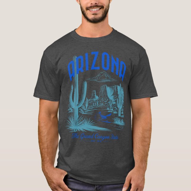 Arizona The Grand Canyon State Est 1912 Oversized T-Shirt (Front)