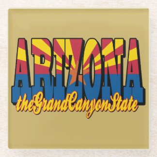 Arizona the Grand Canyon State Glass Coaster