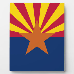 Arizona The Grand Canyon State US Flag Plaque