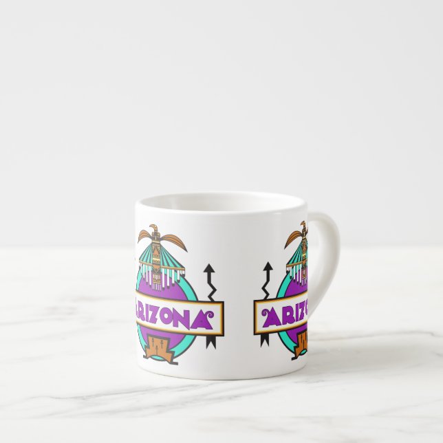 Arizona Thunderbird Shield Espresso Cup (Front Right)