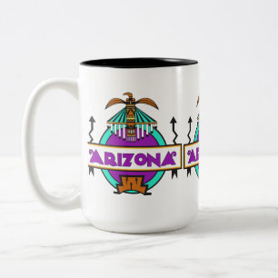 Arizona Thunderbird Shield Two-Tone Coffee Mug