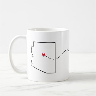 Arizona to Louisiana - Heart2Heart Coffee Mug