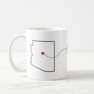 Arizona to Tennessee - Heart2Heart Coffee Mug