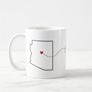 Arizona to Wyoming - Heart2Heart Coffee Mug