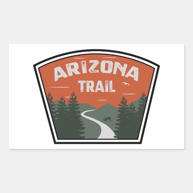 Arizona Trail Rectangular Sticker (Front)