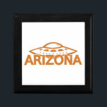 Arizona UFO Gift Box<br><div class="desc">An image of an UFO and the name Arizona. Design with distressed effect.</div>