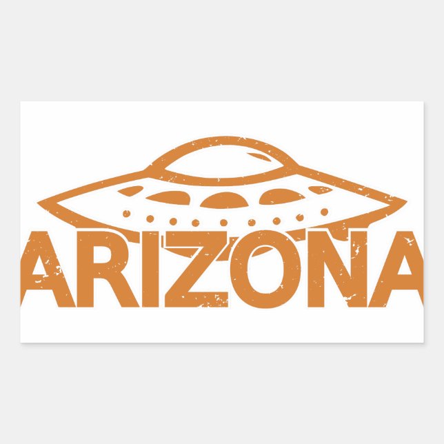 Arizona UFO Rectangular Sticker (Front)