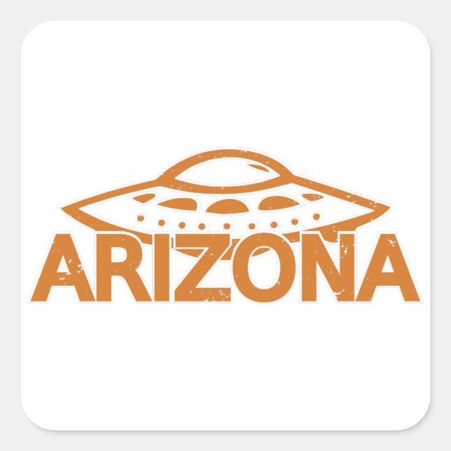 Arizona UFO Square Sticker (Front)