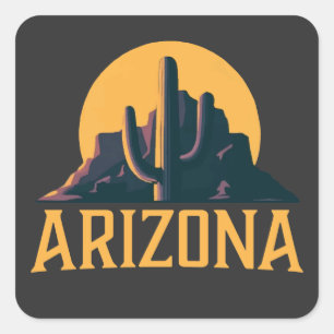 Arizona United States of America Square Sticker