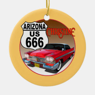 Arizona US Route 666 - Christine Ceramic Ornament