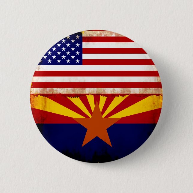 Arizona USA Flags 6 Cm Round Badge (Front)