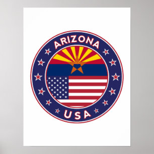 Arizona, USA states Poster