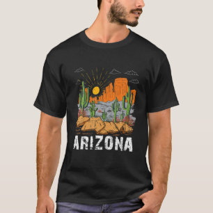 Arizona Vintage Mountains Nature Hiking Men Women T-Shirt