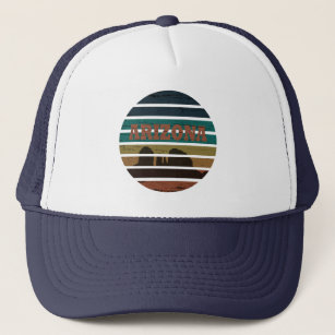 arizona vintage sunset landscape az trucker hat