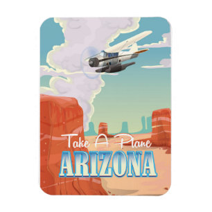 Arizona vintage travel poster magnet