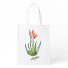 ARIZONA Watercolor Aloe Vera Succulent FLowers