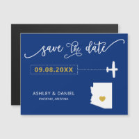 Arizona Wedding Save the Date Card, Map