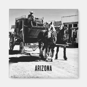 Arizona western horse carriage magnet