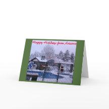 Arizona White Christmas Card