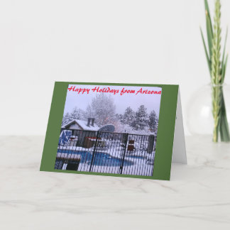 Arizona White Christmas Card