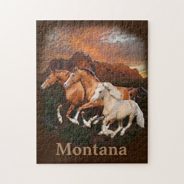 Arizona Wild horses Jigsaw Puzzle (Vertical)