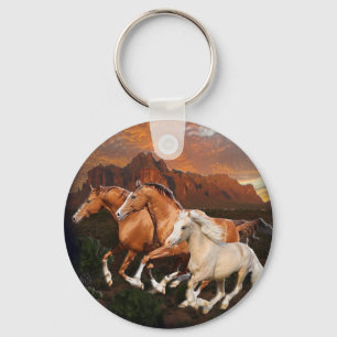Arizona Wild horses Key Ring