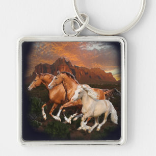 Arizona Wild horses Key Ring
