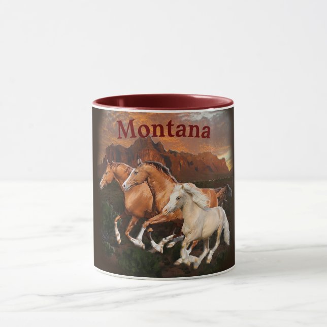 Arizona Wild horses Mug (Center)