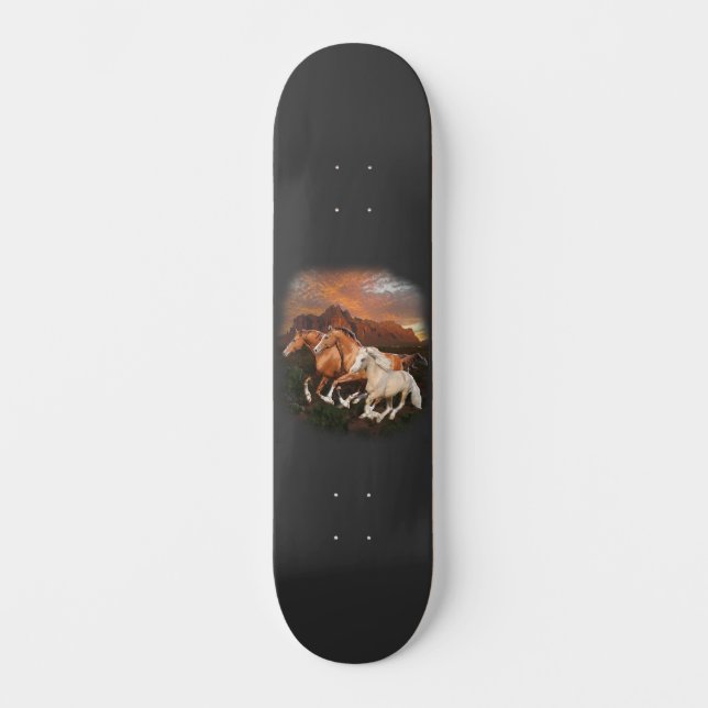 Arizona Wild horses Skateboard (Front)
