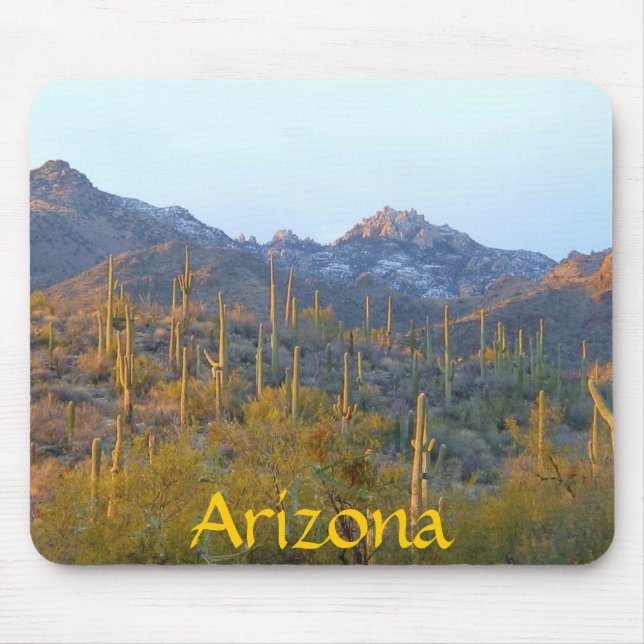 Arizona Winter Cactus Mousepad (Front)