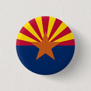 Arizonan Flag, Flag of Arizona 3 Cm Round Badge