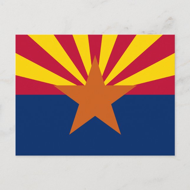 Arizona's Flag Postcard (Front)