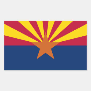 Arizona's Flag Rectangular Sticker