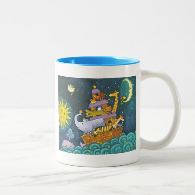 Ark At Night Two-Tone Coffee Mug (Right)