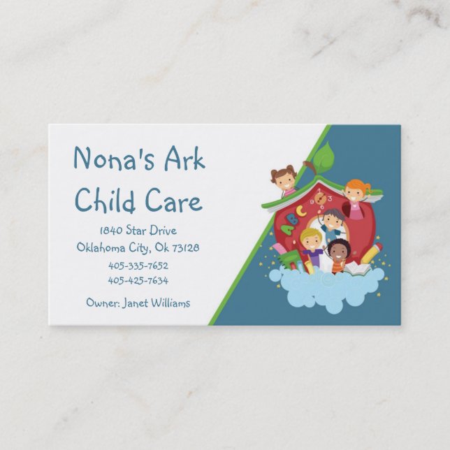 Ark Child Care Business Card (Front)