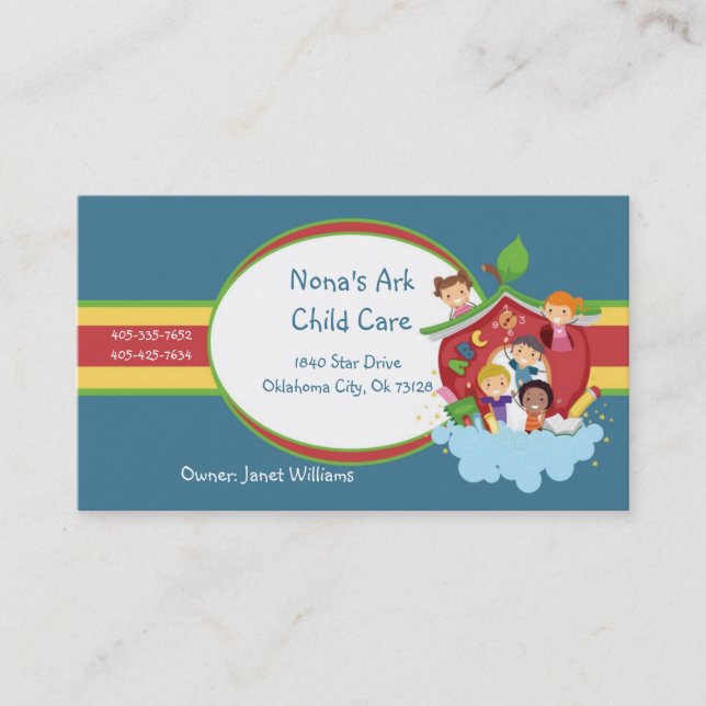 Ark Child Care Business Card (Front)