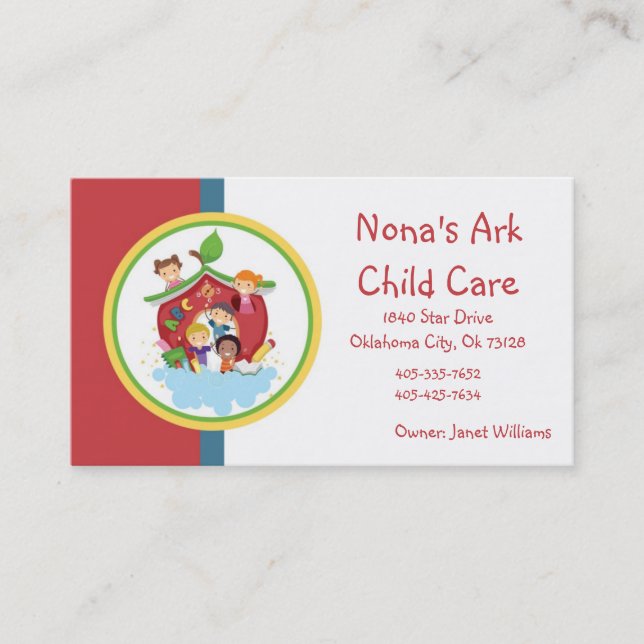 Ark Child Care Business Card (Front)