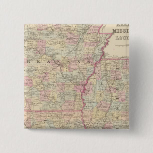 Ark, Miss, La 2 15 Cm Square Badge