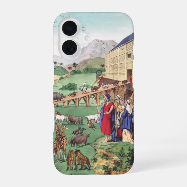 Ark of Noah with animals iPhone 16 Case (Back)