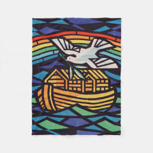Ark of Noah with Holy Spirit Fleece Blanket