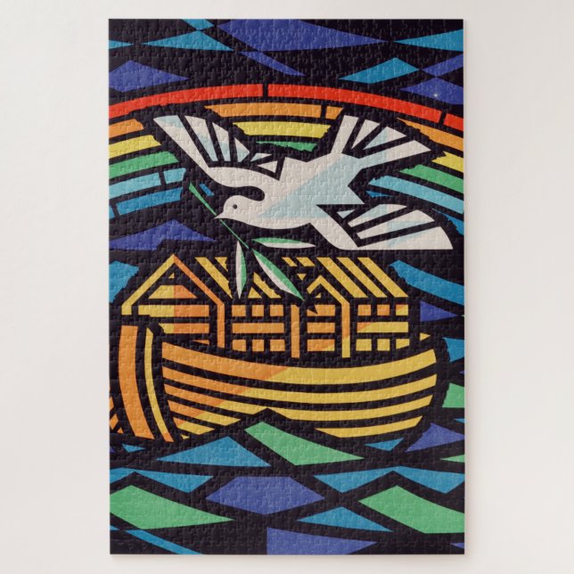 Ark of Noah with Holy Spirit Jigsaw Puzzle (Vertical)