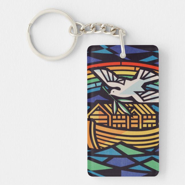 Ark of Noah with Holy Spirit Key Ring (Front)