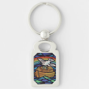 Ark of Noah with Holy Spirit Key Ring