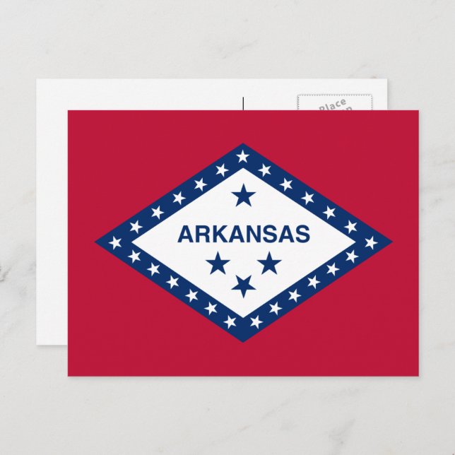 Arkansan Flag, Flag of Arkansas Postcard (Front/Back)