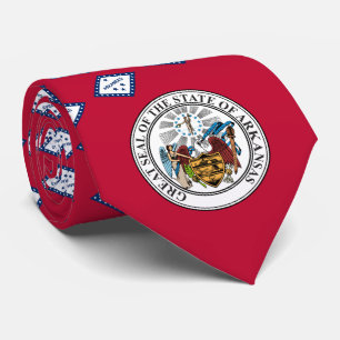 Arkansan Flag & Seal, Flag of Arkansas Tie