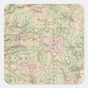 Arkansas 2 square sticker