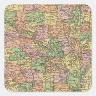 Arkansas 4 square sticker