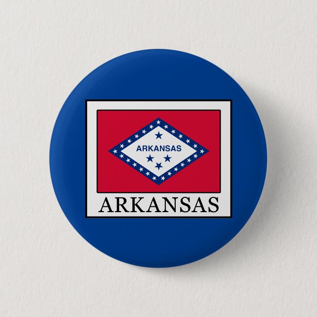 Arkansas 6 Cm Round Badge (Front)